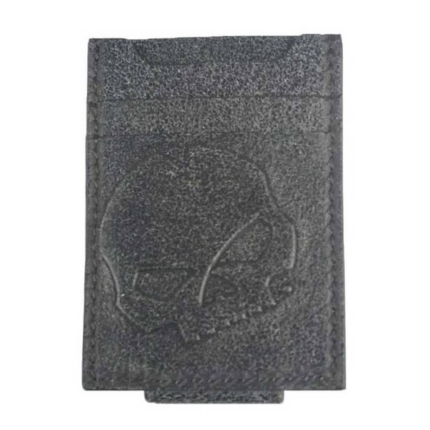 Harley-Davidson Men/'s Skull Graphite Magnetic Front Pocket Wallet UN4650L-GRYBLK